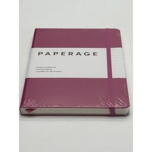 Paperage Lined Notebook Plum Purple Hardcover Journal 160 Pages 100gsm 5.7x8in